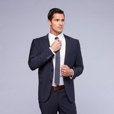 Boss by Hugo Boss Grand Central Navy Microcheck Blazer Size 44R