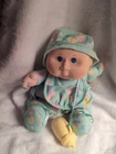 1992 Cabbage Patch Kids Love 'N Care Baby green Toddler Collection Doll