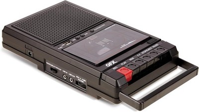 QFX Retro-39BT Shoebox-Style Cassette Player/Recorder with Bluetooth, FM Radio,