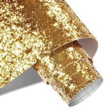 Gold Wallpaper Glitter Wallpaper Stick and Peel 17.7"x120" Gold Peel and Stic...