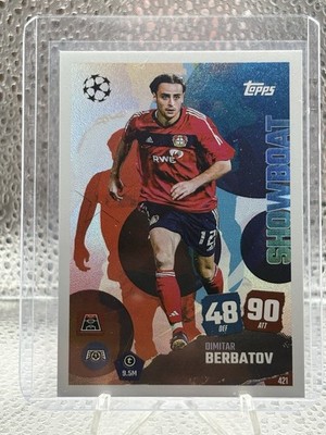 2025-26 Topps Match Attax UEFA UCL DIMITAR BERBATOV SHOWBOAT SP LEVERKUSEN #421