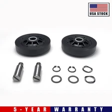 Pair RB170002 Dryer Drum Support rollers and Axles for Speed Queen Alliances