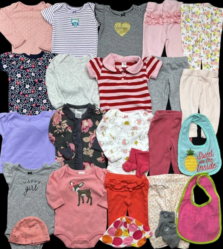 Baby Girl Newborn GAP Carter's Shirts Pants Clothes Outfits Sets Lot
