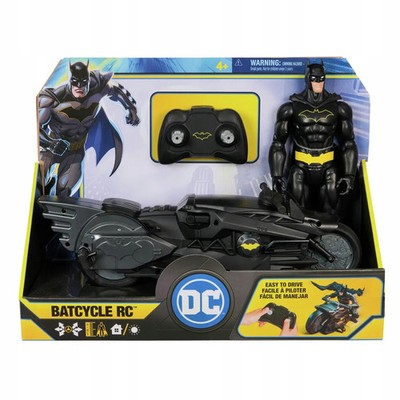 681147066328 DC Batman Batcycle RC pojazd sterowany pilotem z figurką Batmana Sp