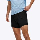 $68 HOKA Men's Glide Short with Brief 5" - 1151077 -Black - Medium-New With Tag