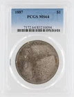 1887 Morgan Silver Dollar PCGS MS64 S$1 Philadelphia Minted No Reserve