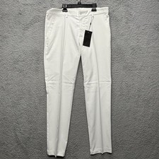 J. Lindeberg Mens Golf Pants 33x32 White Athleisure Stretch Active New