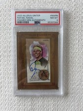 2023 Topps Allen & Ginter Rafael Nadal Framed Mini Autograph PSA 8🐐🎾 *READ*