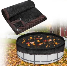 20 Feet Round Leaf Net Cover for Above Ground Pool - Winter Cover Mesh Cover，...
