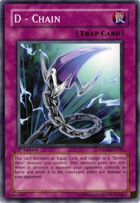 D - Chain - DP05-EN028 - Common - Unlimited Edition - Moderately Played