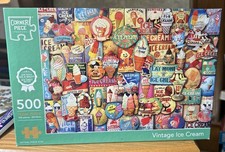 Vintage ice cream Jigsaw 500 Piece Corner Piece Puzzle by Eduard 