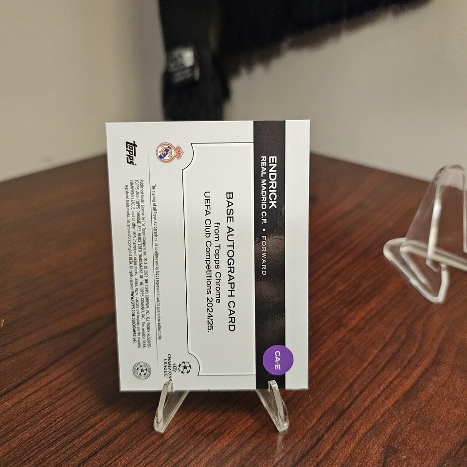 Endrick Topps Chrome Purple Laval Rookie Autograph /75 | eBay