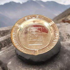 Vintage Salem Menthol Flavor tin-metal ashtray 3.5" embossed pressed advertising