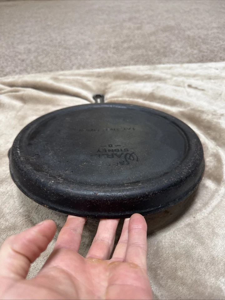 Freidora vintage Wagner Ware de hierro fundido sin grasa 1102 pat. Aplicado para 11" antiguo Foto 4 de 4