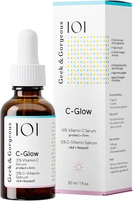 Geek & Gorgeous 101 C-Glow - 15% Vitamin C Serum, super-light + Ferulic acid &