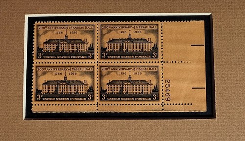 FDOI #1083 Princeton Nassau Hall 1956 Matted 9"x9" FDC - Picture 3 of 6