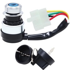 5 Wire 5 Pin Ignition Key Switch Replacement Fit for 50cc 70cc 90cc 110cc