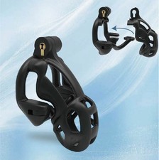 Double Lock Male Cobra Chastity Cage Lock Kit Lightweight Chastity Device ABS