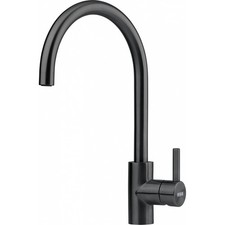 Franke Eos Neo Industrial Black Single Lever Kitchen Tap Stainless Steel