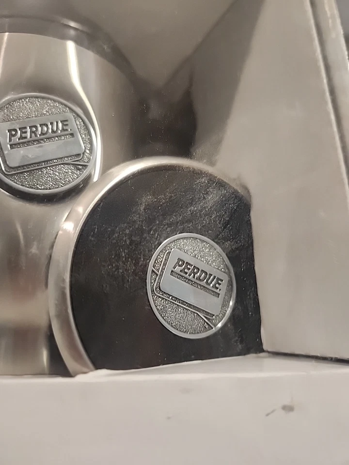 Vaso de bebida caliente de metal Purdue con tapa y taza de café Handel trabajo escuela vintage Foto 3 de 4