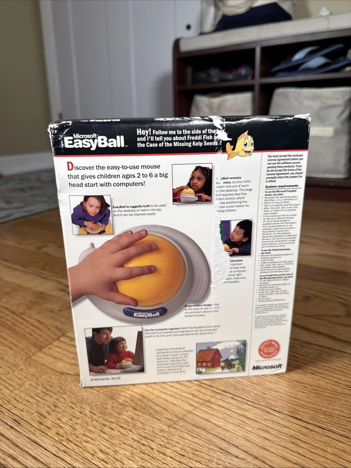 NEW Vintage Microsoft Easyball Children’s Mouse Windows 95 OPEN BOX - Image 4 of 4