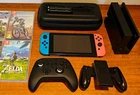 Nintendo Switch, improved battery model, with games, upgraded controller, case