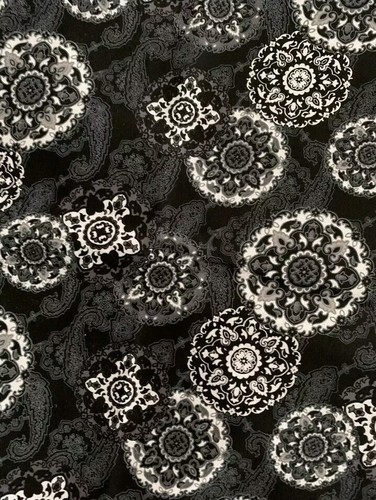 LONGABERGER Black And White Sister Secret FABRIC 5 Yards total - uncut - Picture 2 of 2