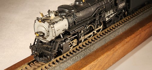 HO Hallmark Models brass Missouri Pacific Lines 1400 Series 2-8-2 heavy steam lo - Picture 4 of 11