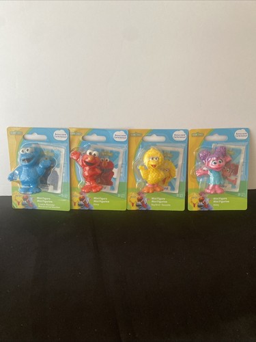 Juego de 4 mini figuras de Plaza Sésamo con cartas de bonificación NUEVO - Imagen 10 de 10
