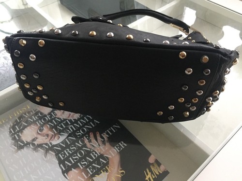 Jimmy Choo for H&M Tasche Ledertasche mit Nieten bag leather - Bild 6 von 6