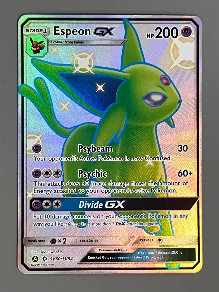 Pokemon Espeon GX SV60/SV94 Hidden Fates NM