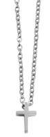 Kreuz AnhäNger Edelstahl Silber Schmuck Akzent Halskette Damen Herren