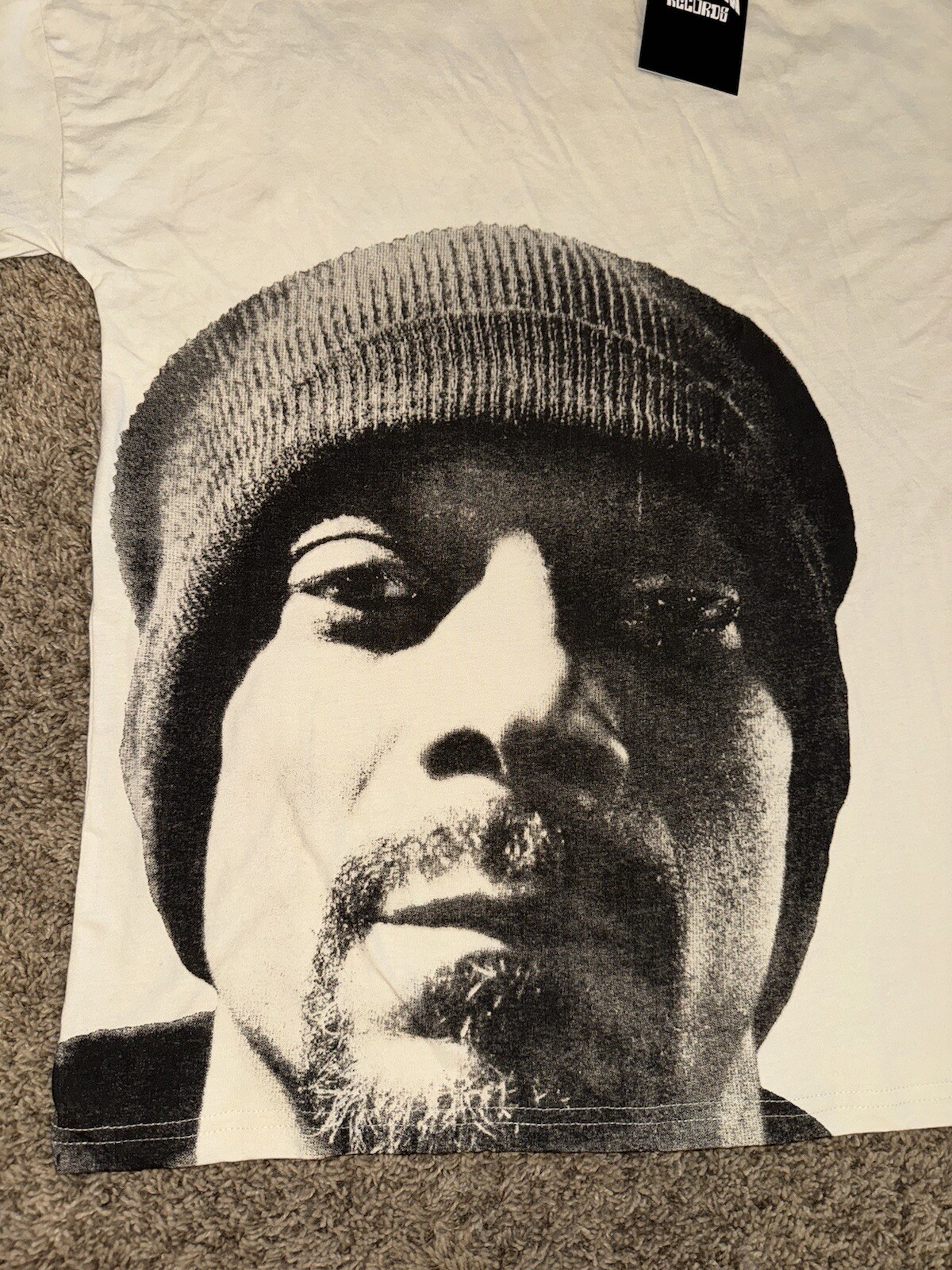 FILA Nuova rara camicia Death Row Records Snoop Dogg Hip Hop grafica cotone media NUOVA