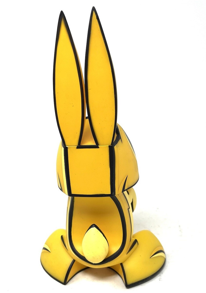 MR BUNNY YELLOW figure CHAOS BUNNIES designer vinyl JLED art