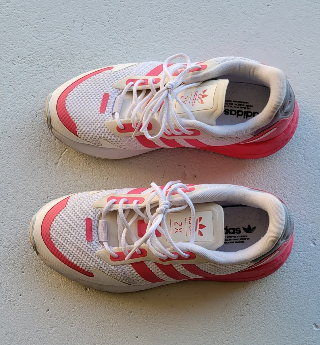 ADIDAS ZX 1K Mesh Women/Girls Sneaker Tennis Shoes White