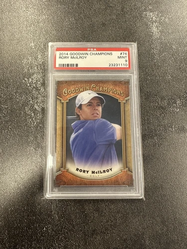 RORY MCILROY 2014 Goodwin Champions #74 PSA MINT 9 Rare UPPER DECK