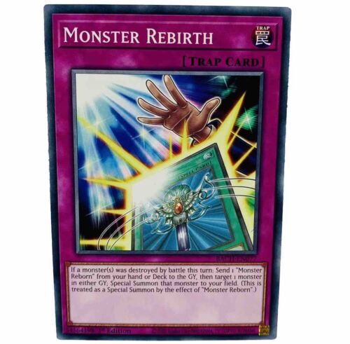YUGIOH Monster Rebirth BACH-EN077 Common Card 1st Edition NM-MINT - Picture 1 of 1