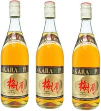 TAKARA Umeshu Plum Wine Japanese Plum Sake 750ml Alc. 10% by Vol (Pack of 3)