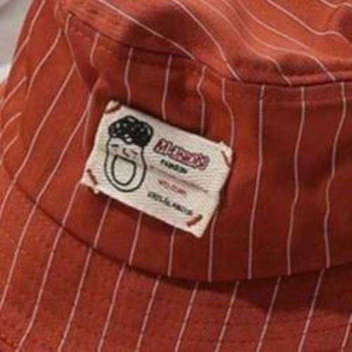 Casual Pinstripe Bucket Hat - Red - Bild 4 von 10
