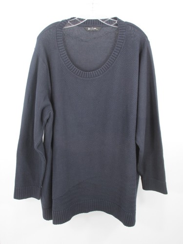 NWOT ULLA POPKEN Pullover Sweater Women Size 28/30 Periwinkle Blue Long Sleeve - Picture 2 of 12
