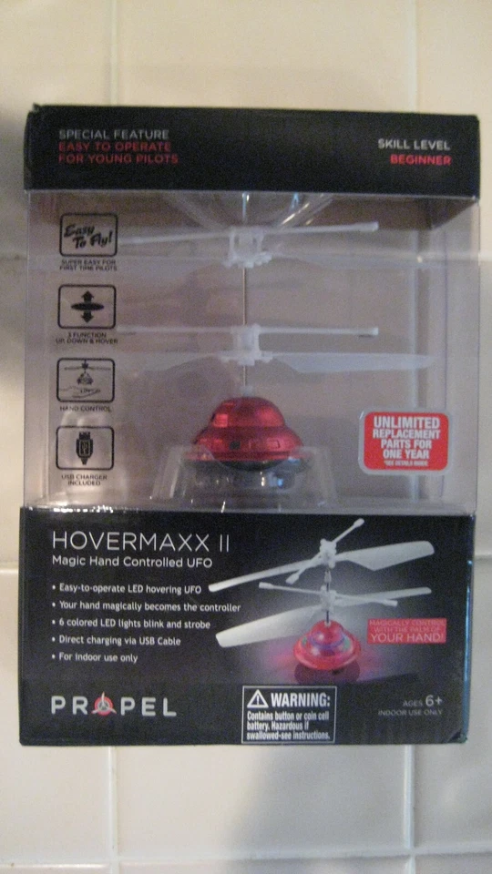 Propel Hovermaxx II Magic Hand Controlled UFO 6 Colored LED Lights Blink/Strobe - Image 2 of 3