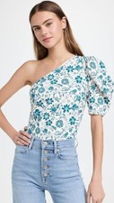 Free People Intimately Free Somethin Bout You One Shoulder Floral Bodysuit S NWT