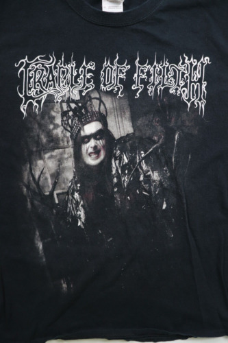 VTG CRADLE OF FILTH DUSK 1990s T SHIRT L RARE