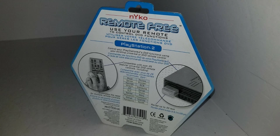 NEW Remote Free use your remote to control DVD Functions on Playstation 2 #Z4 - Image 2 of 2