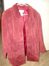 Womens Suede Leather Jacket Cherokee Brand Sz Xl