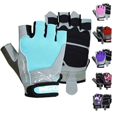Weightlifting/Exercise Grip Half Finger Gloves for Women Great for Workout Glove