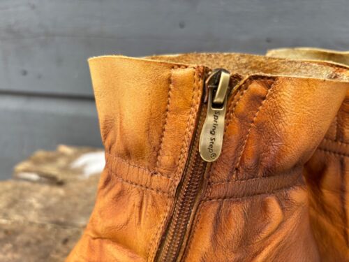 L’ARTISTE by Spring Step “ Modeste” (39/8.5) Tan Ankle Boots Booties Leather - Picture 9 of 15
