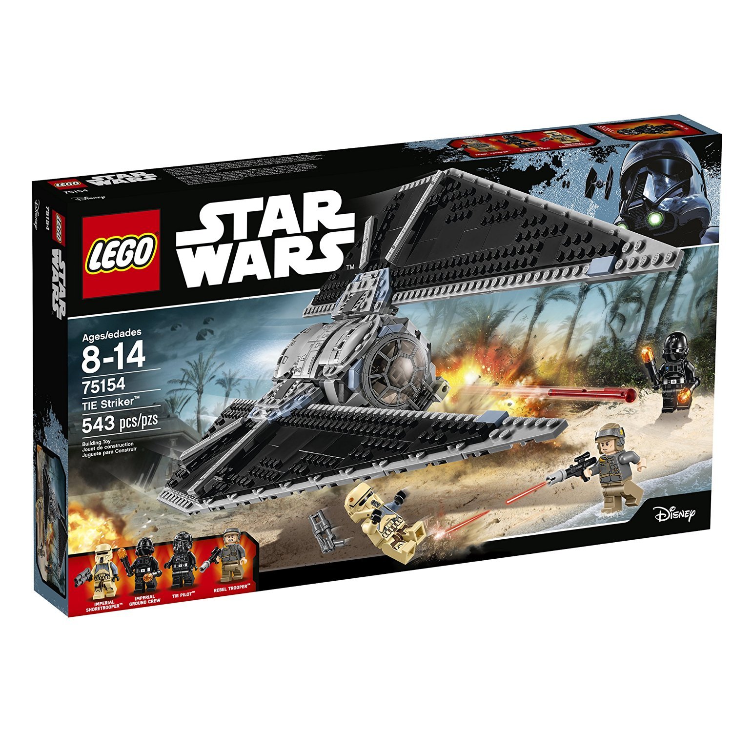 LEGO stjärna VAROR TIE Striker 7154 (543 PCS) Nya förslutna LEGO stjärna VAROR TIE Striker 7154 (543 PCS) Nya förslutna