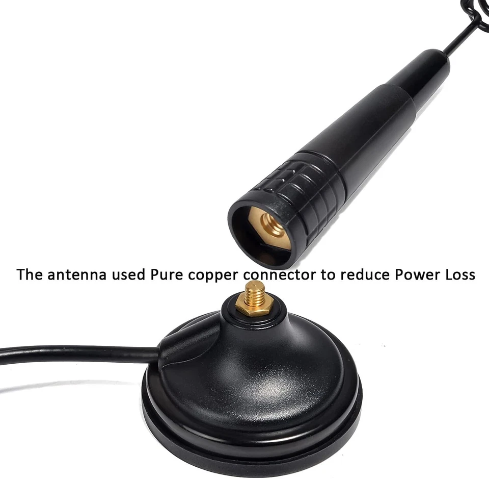 Antena Base Montaje Magnético 27Mhz con PL259 para Cobra, Midland, Uniden Portátil Foto 3 de 4