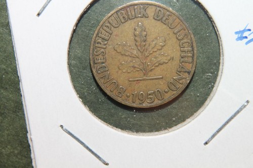 1950 F Germany 10 Pfennig German Federal Republic World Coin Lot#2 - Picture 3 of 5